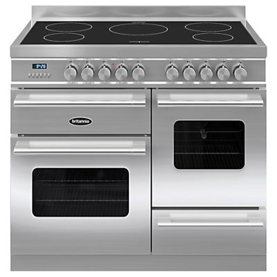 Britainnia RC-10XGI-DE Delphi Modern Induction Hob Range Cooker Stainless Steel